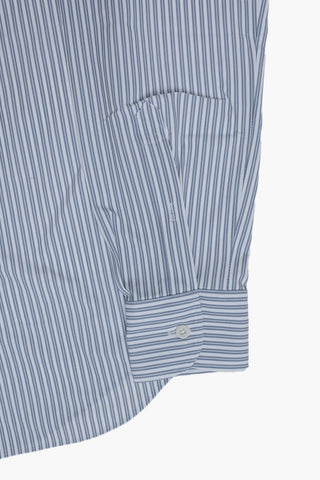 Wrinkle-Free Striped Shirt with French Collar