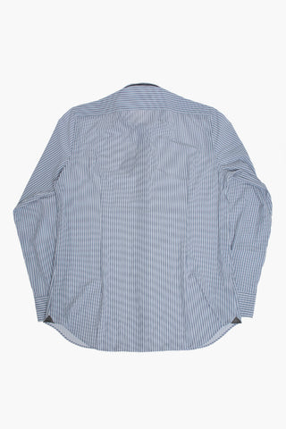 Wrinkle-Free Striped Shirt with French Collar