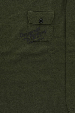 Maglia Girocollo in Misto Cotone con Taschino