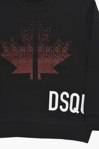 Crewneck Sweatshirt LEAF With Front Print