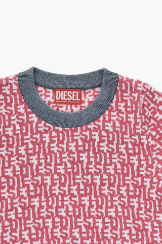 Monogram-Frottee-Oberteil mit 3/4-Ärmeln