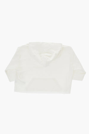 MM6 Brushed Cotton Hoodie with Raw Hem