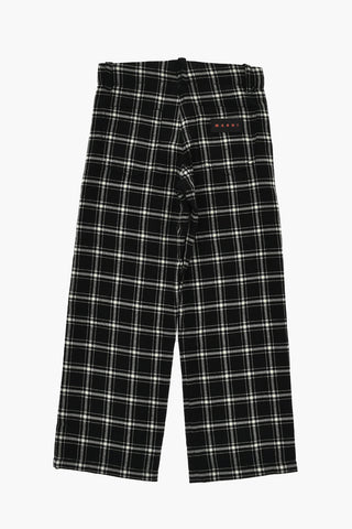 4-Taschen-Hose aus Wollmischung mit Karomuster