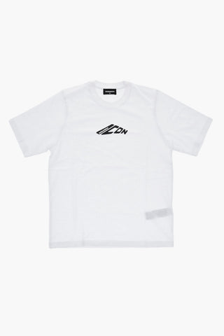 T-Shirt Girocollo ICON con Stampa Frontale