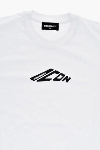 T-Shirt Girocollo ICON con Stampa Frontale