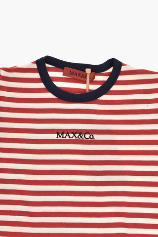 Long-Sleeve T-Shirt with Awning Pattern