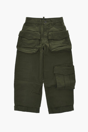 Stretch Cotton Cargo Pants