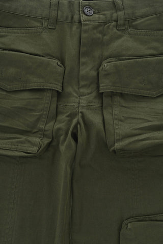 Pantaloni Cargo in Cotone Stretch