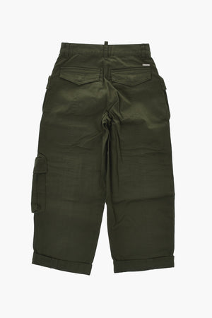 Stretch Cotton Cargo Pants