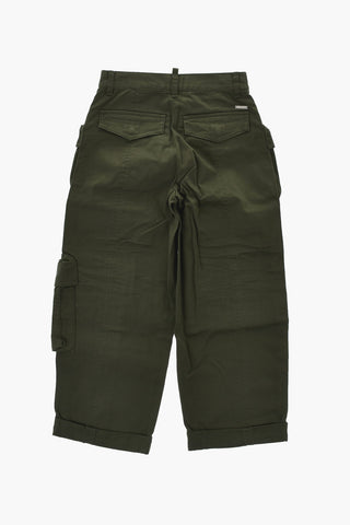 Pantaloni Cargo in Cotone Stretch