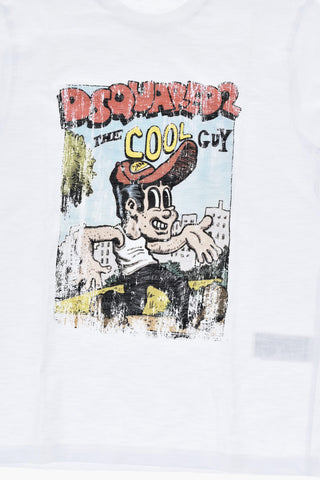 T-Shirt Girocollo in Cotone Stampato