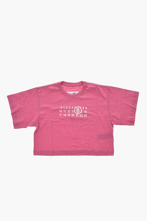 MM6 Cotton Crop T-Shirt with Print