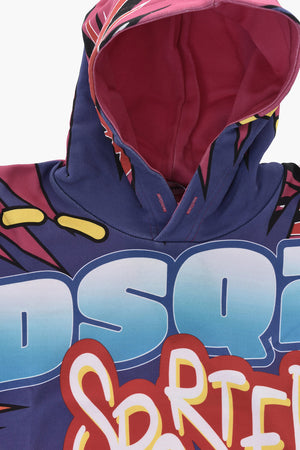Bedrucktes Baumwoll-Hoodie GRAFFITI