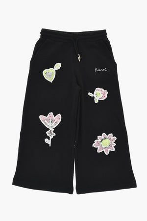 Cotton Joggers GARDEN with Sequin Embroidery