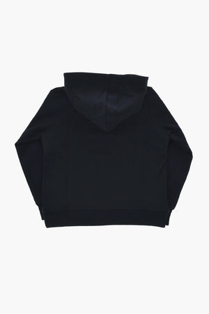 Felpa Hoodie in Cotone con Logo Ricamato