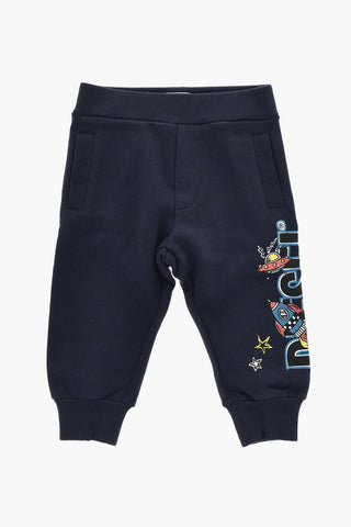 Joggers in Misto Cotone SPACE con Stampa
