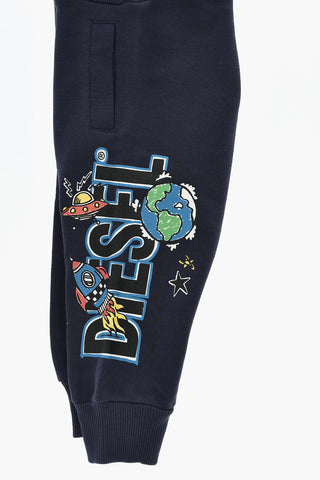 Joggers in Misto Cotone SPACE con Stampa