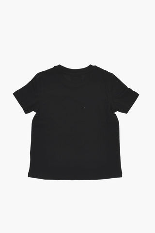 T-Shirt Girocollo in Cotone con Logo Stampato