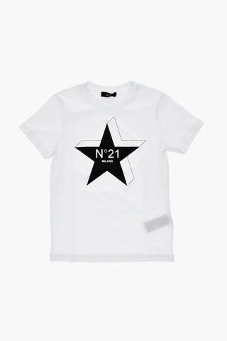 크루넥 티셔츠 STAR 앞면 프린트