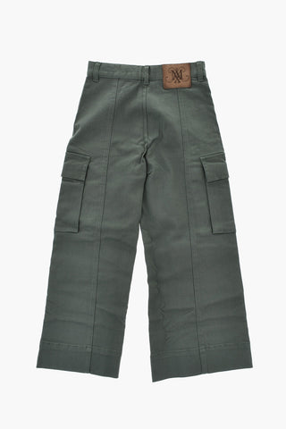 Cotton Twill Cargo Pants with Belt Loops