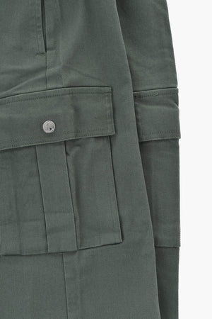 Cotton Twill Cargo Pants with Belt Loops