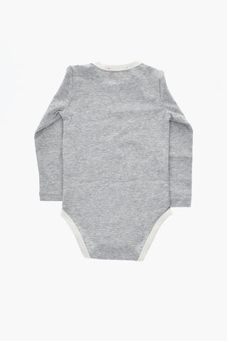 Bodysuit, Bib and Hat Set with Printed Logo
