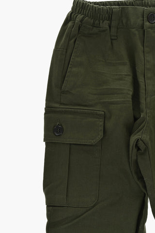 Pantaloni Cargo in Cotone Stretch
