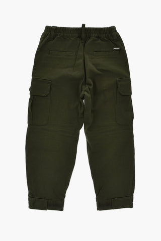 Pantaloni Cargo in Cotone Stretch