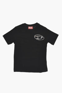 MM6 Rundhals-T-Shirt aus Baumwolle mit aufgedrucktem Logo