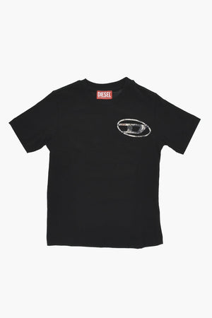 MM6 Rundhals-T-Shirt aus Baumwolle mit aufgedrucktem Logo