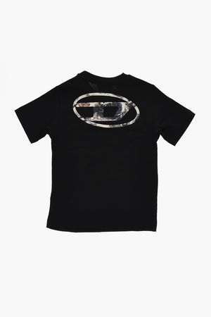 MM6 Rundhals-T-Shirt aus Baumwolle mit aufgedrucktem Logo