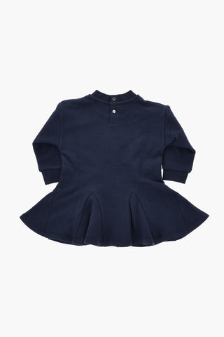 Ausgestelltes Kleid Aus Jersey Mit Lamè-Logo