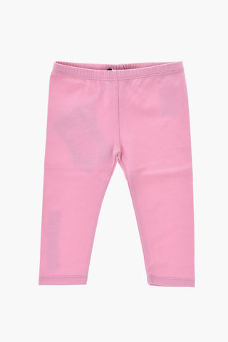 Stretch-Baumwoll-Leggings mit Logo-Print