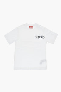 MM6 Cotton Crew-Neck T-Shirt with Printed Logo