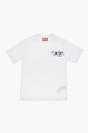 MM6 Rundhals-T-Shirt aus Baumwolle mit aufgedrucktem Logo