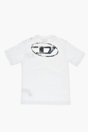 MM6 Rundhals-T-Shirt aus Baumwolle mit aufgedrucktem Logo