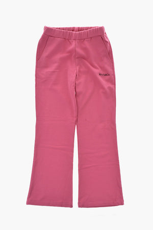 Brushed Cotton Joggers with Bootcut Hem