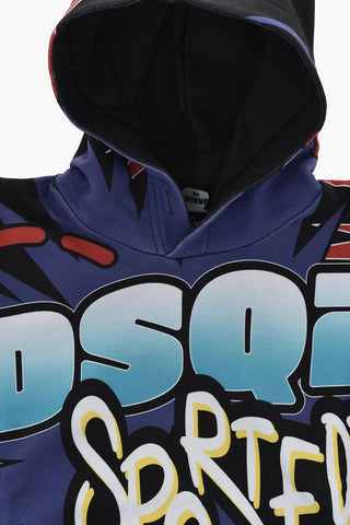 Printed Cotton Hoodie GRAFFITI