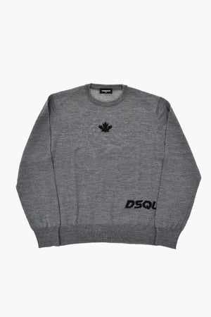 Maglia Girocollo LEAF in Misto Lana