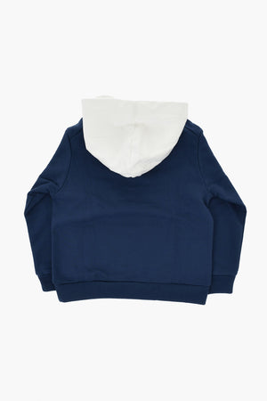 Cotton Hoodie with Contrasting Hood
