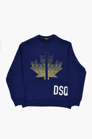 Crewneck Sweatshirt LEAF With Front Print