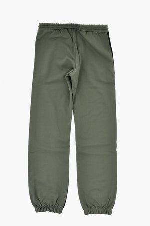 Brushed Cotton Joggers with Contrast Bands