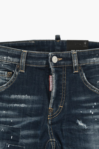 Jeans 5 Tasche CATEN BROS in Denim Delavè 14cm