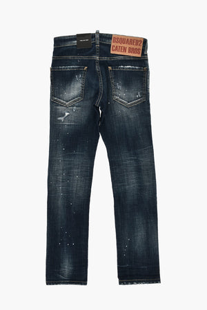 Jeans 5 Tasche CATEN BROS in Denim Delavè 14cm