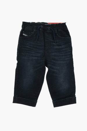 Jeans Lavaggio Scuro con Coulisse in Vita 11cm