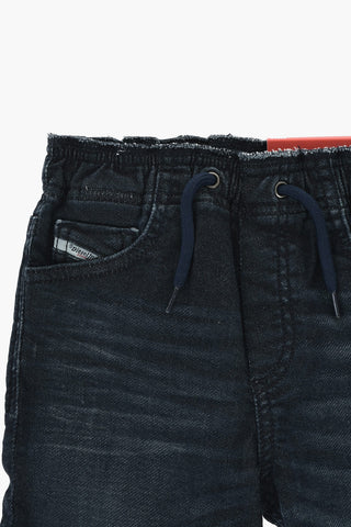 Jeans Lavaggio Scuro con Coulisse in Vita 11cm