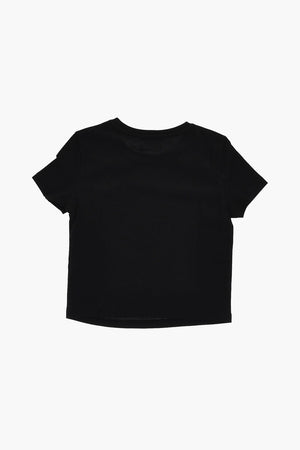 MM6 Rundhals-T-Shirt aus Baumwolle mit Strass-Logo