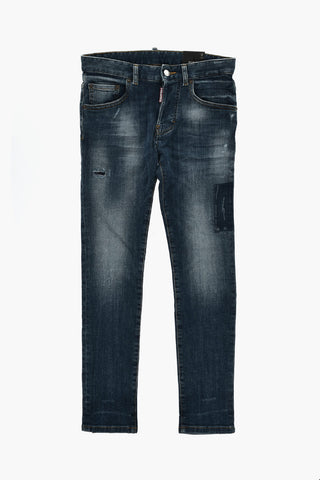 Skater Fit Delavè Denim Jeans 13cm