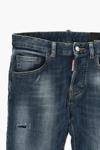 Skater Fit Delavè Denim Jeans 13cm