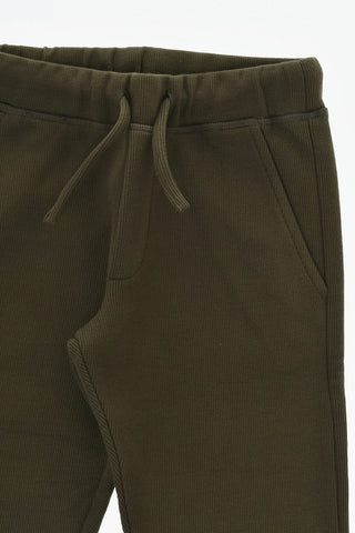 Ripp-Joggers mit Kordelzugbund